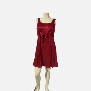 Rampage Red Satin Dress